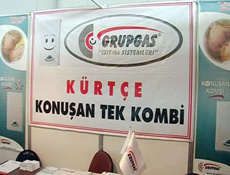 Bu da Kürtçe konuşan kombi!