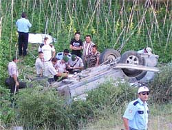 5 Fransız turiste Antalyada kaza şoku